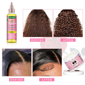 Goiple Edge Control Wax with rose and castor oil ingredients