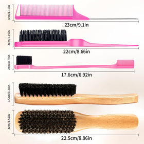 Goiple hair brush set with styling tools on a table