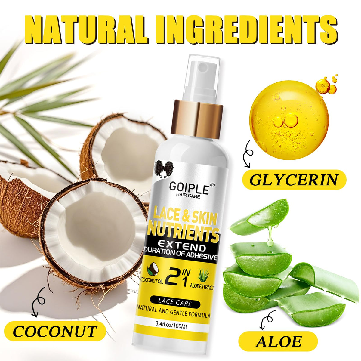 Goiple lace and skin nutrients spray 3.4 fl. oz