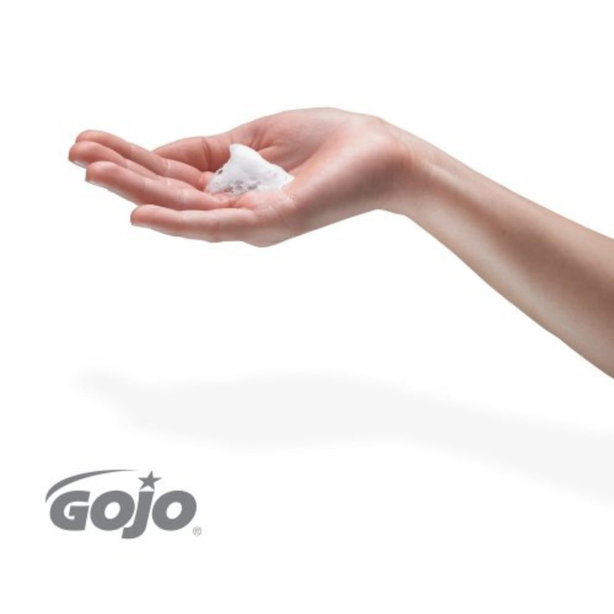 GOJO FMX-12 Antibacterial Foam Soap Refill packaging side view