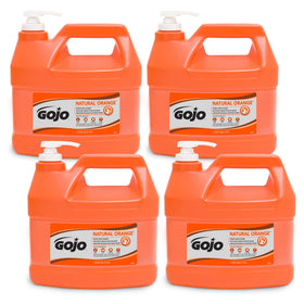 GOJO Natural Orange Pumice Hand Cleaner 1 Gallon front view
