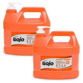 GOJO Natural Orange Pumice Hand Cleaner pump bottle front view