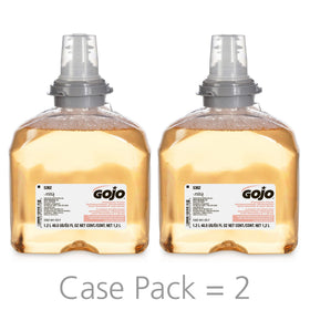 GOJO TFX Antibacterial Foam Soap Refill with fresh fruit scent label
