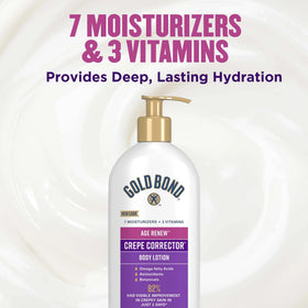 Gold Bond Age Renew Crepe Corrector Body Lotion 14 oz with natural ingredients