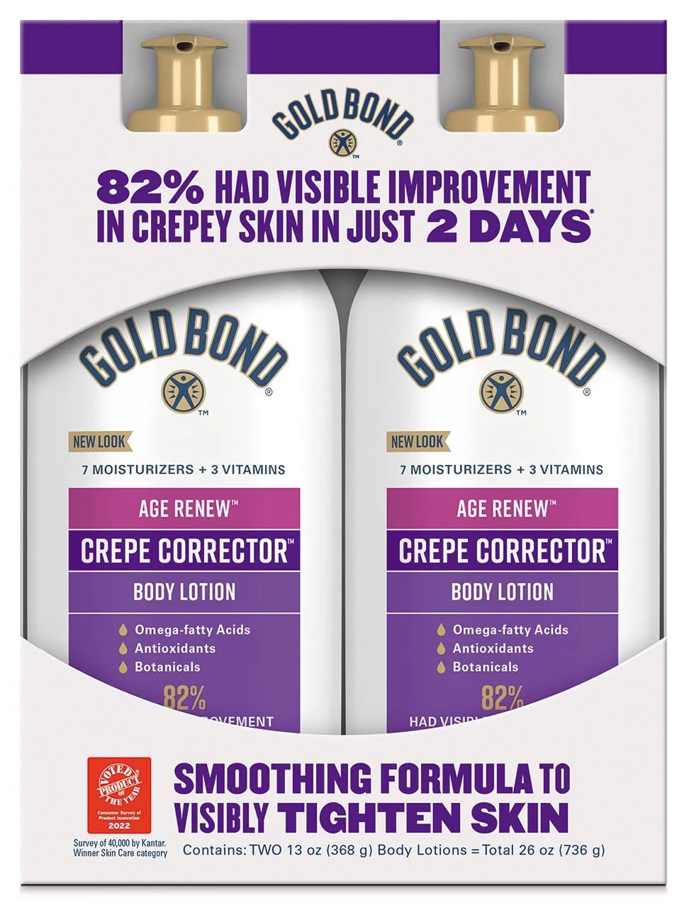 Gold Bond Age Renew Crepe Corrector Body Lotion front view