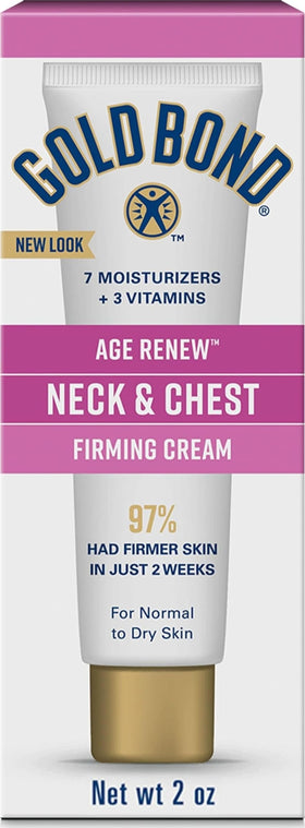 Gold Bond Age Renew Neck & Chest Firming Cream 2 oz front view