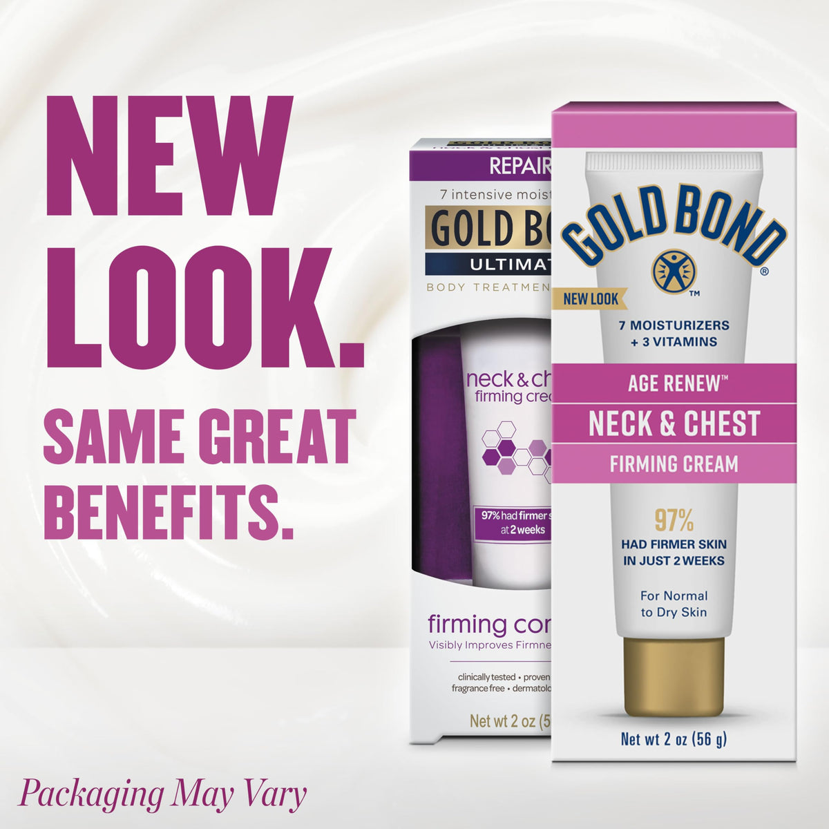 Gold Bond Age Renew Neck & Chest Firming Cream tube side view