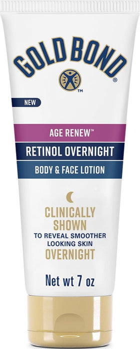 Gold Bond Age Renew Retinol Overnight Lotion 7 oz front view