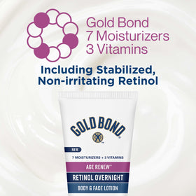 Gold Bond Age Renew Retinol Overnight Lotion ingredients list