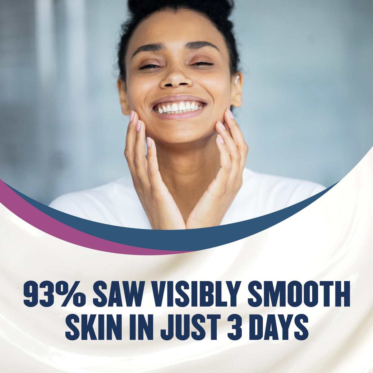 Gold Bond Age Renew Retinol Overnight Lotion on a bathroom counter