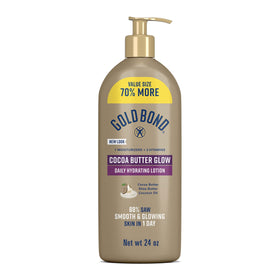 Gold Bond Cocoa Butter Glow Daily Hydrating Lotion 24 oz front view