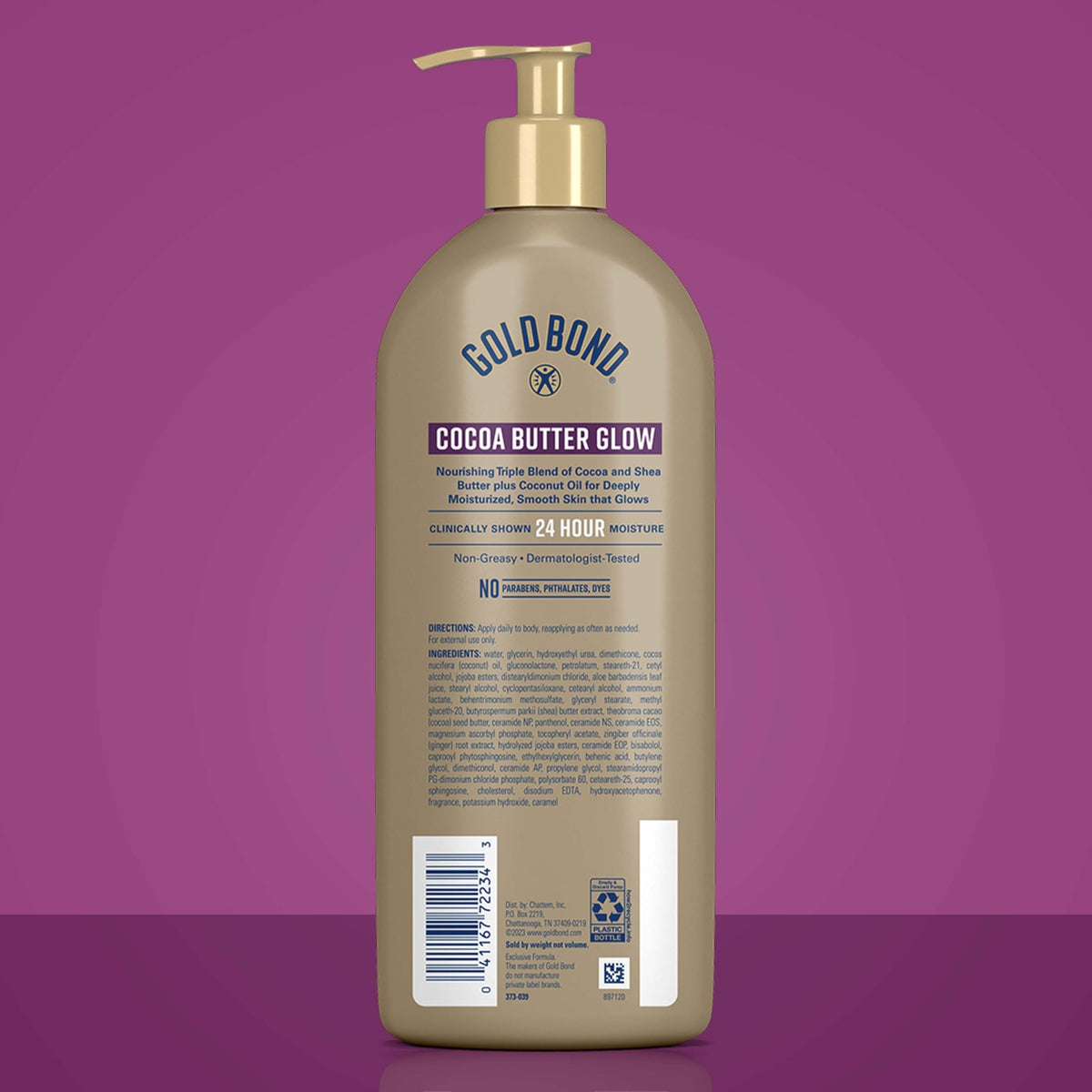 Gold Bond Cocoa Butter Glow Daily Hydrating Lotion texture close-up