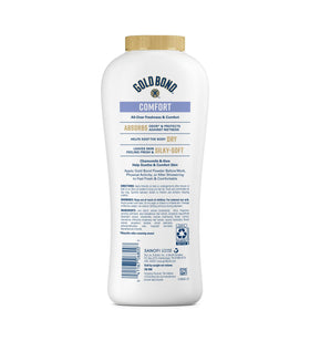 Gold Bond Comfort Body Powder 10 oz back view