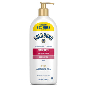 Gold Bond Diabetic Body Lotion 21 oz front view with pump dispenser