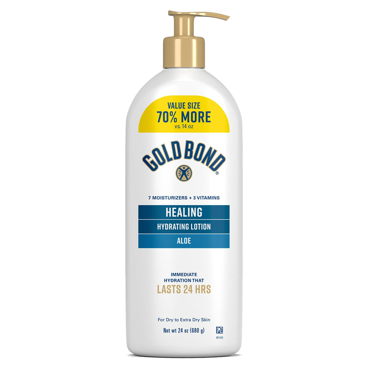 Gold Bond Healing Hydrating Body Lotion 24 Oz front view