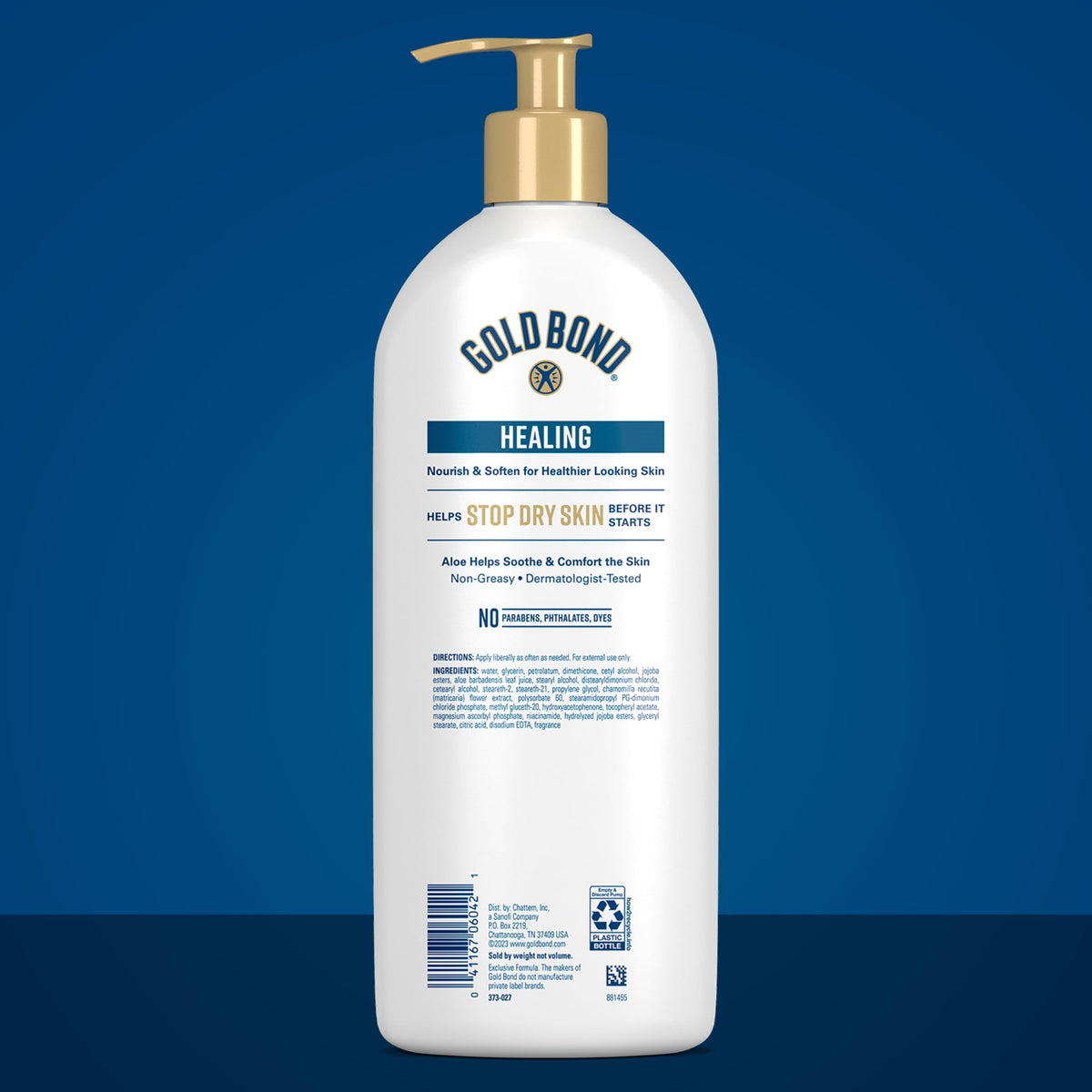 Gold Bond Healing Hydrating Body Lotion 24 Oz side view