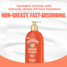 Gold Bond Island Peach Smoothing Silk Cream ingredients list