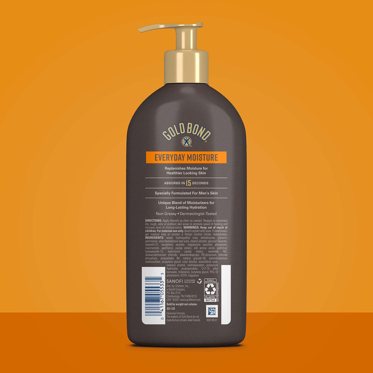 Gold Bond Men's Essentials Daily Lotion side view