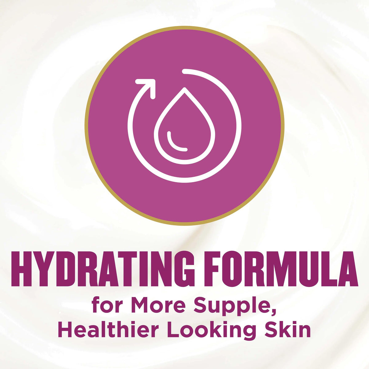 Gold Bond Neck and Chest Firming Cream texture on hand