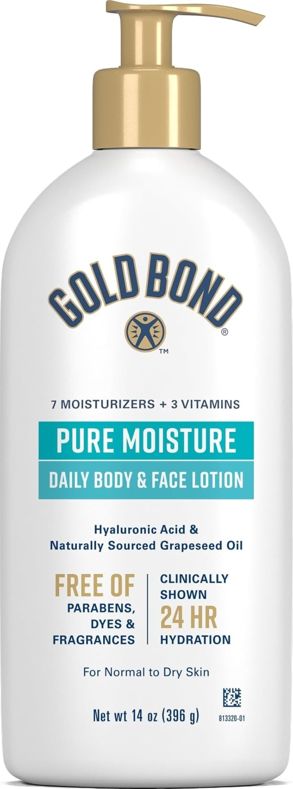 Gold Bond Pure Moisture Lotion 14 oz pump bottle front view