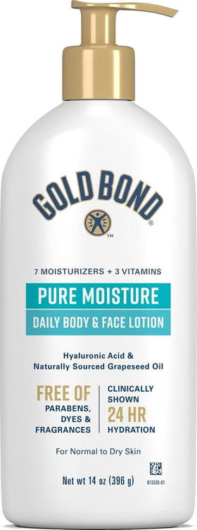 Gold Bond Pure Moisture Lotion 14 oz pump bottle front view
