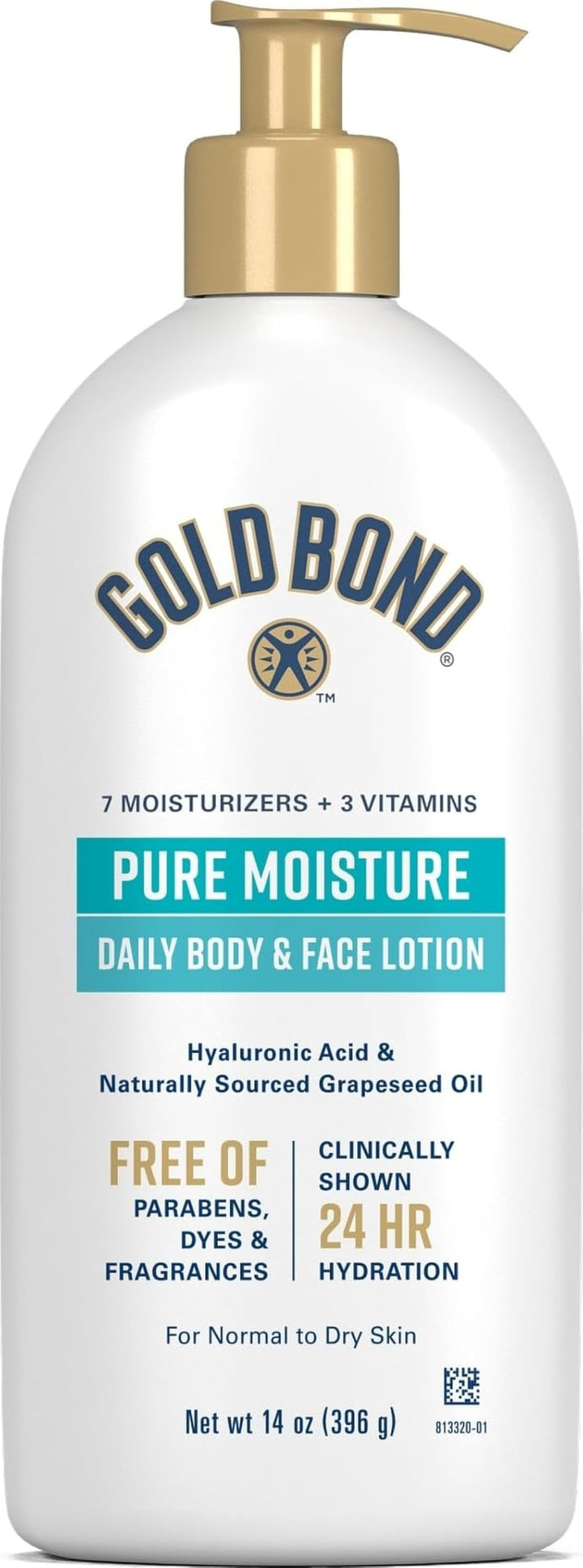 Gold Bond Pure Moisture Lotion 14 oz pump bottle front view