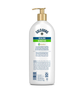 Gold Bond Sensitive Lotion pump bottle side view