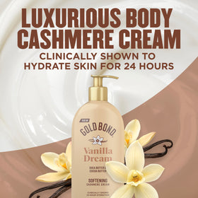 Gold Bond Softening Cashmere Cream Body Lotion 14 oz back view
