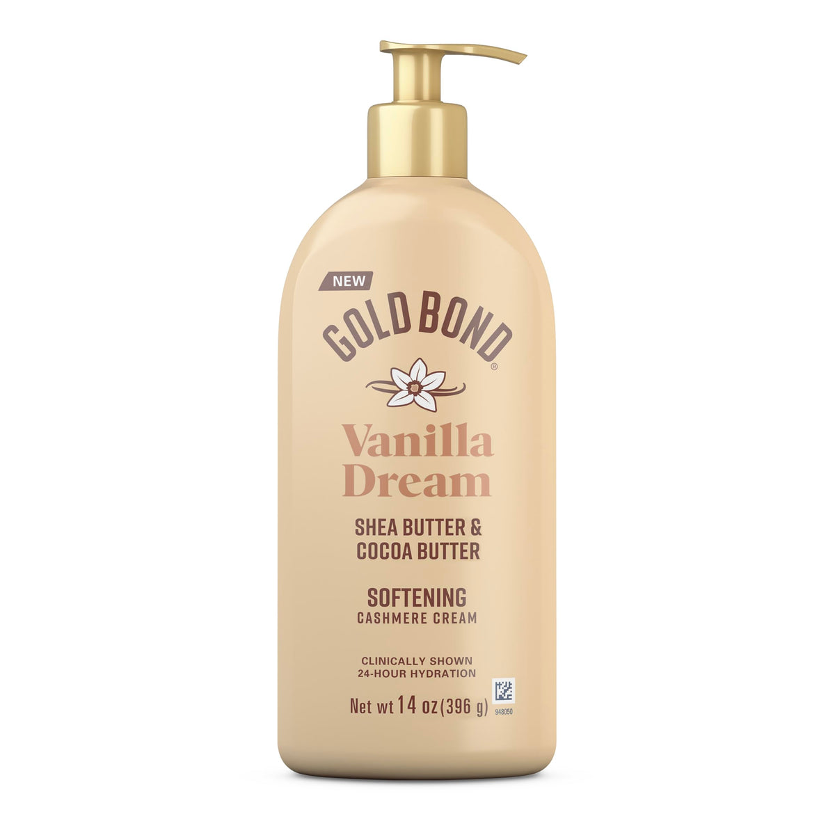 Gold Bond Softening Cashmere Cream Body Lotion 14 oz front view
