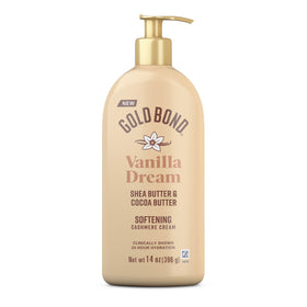 Gold Bond Softening Cashmere Cream Body Lotion 14 oz front view