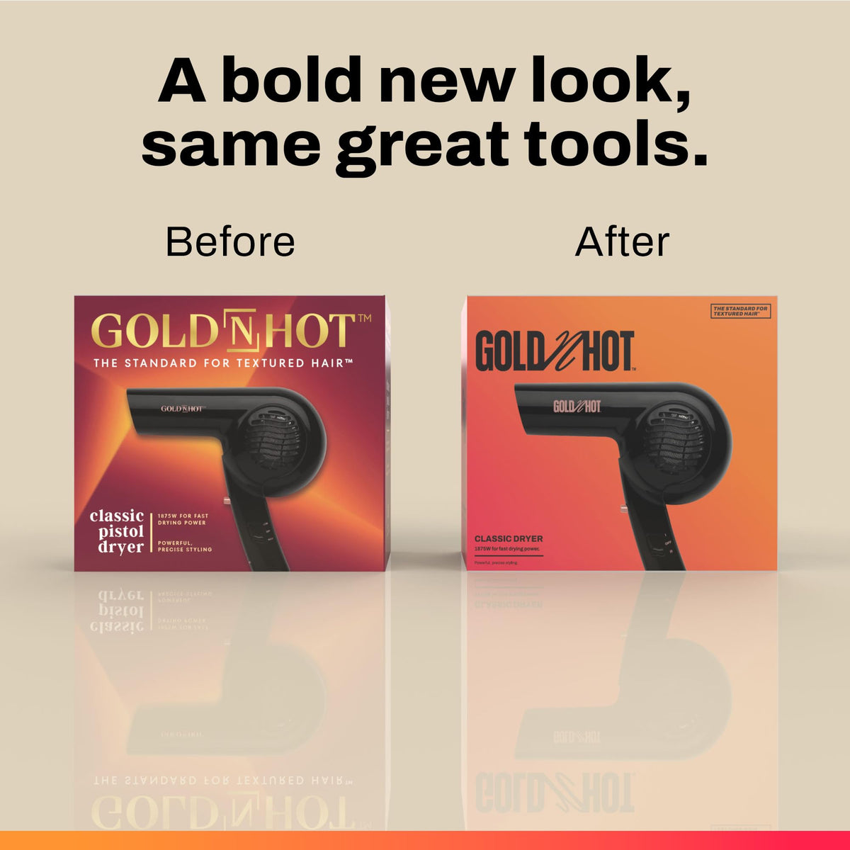 Gold N Hot Hair Dryer back view with removable end cap