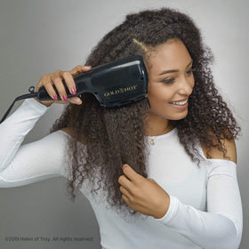 Gold N Hot hair dryer with smoothing brush attachment
