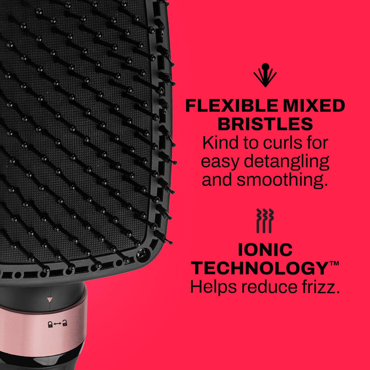 Gold N Hot Ionic Dryer and Styler in use on textured hair