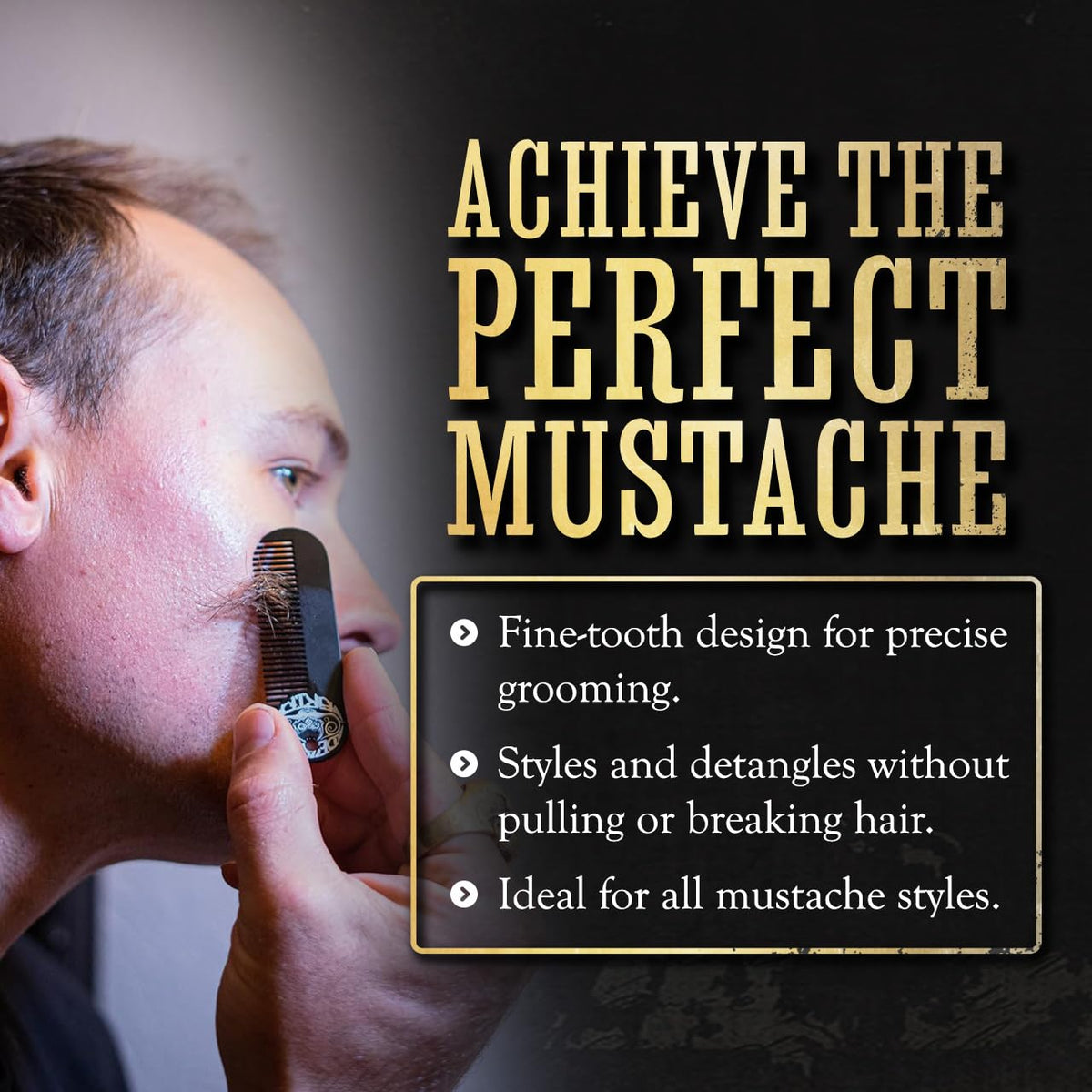 Gold Standard Mustache Kit packaging