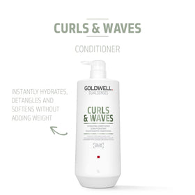 Goldwell Dualsenses Curls & Waves Hydrating Conditioner 1L back view