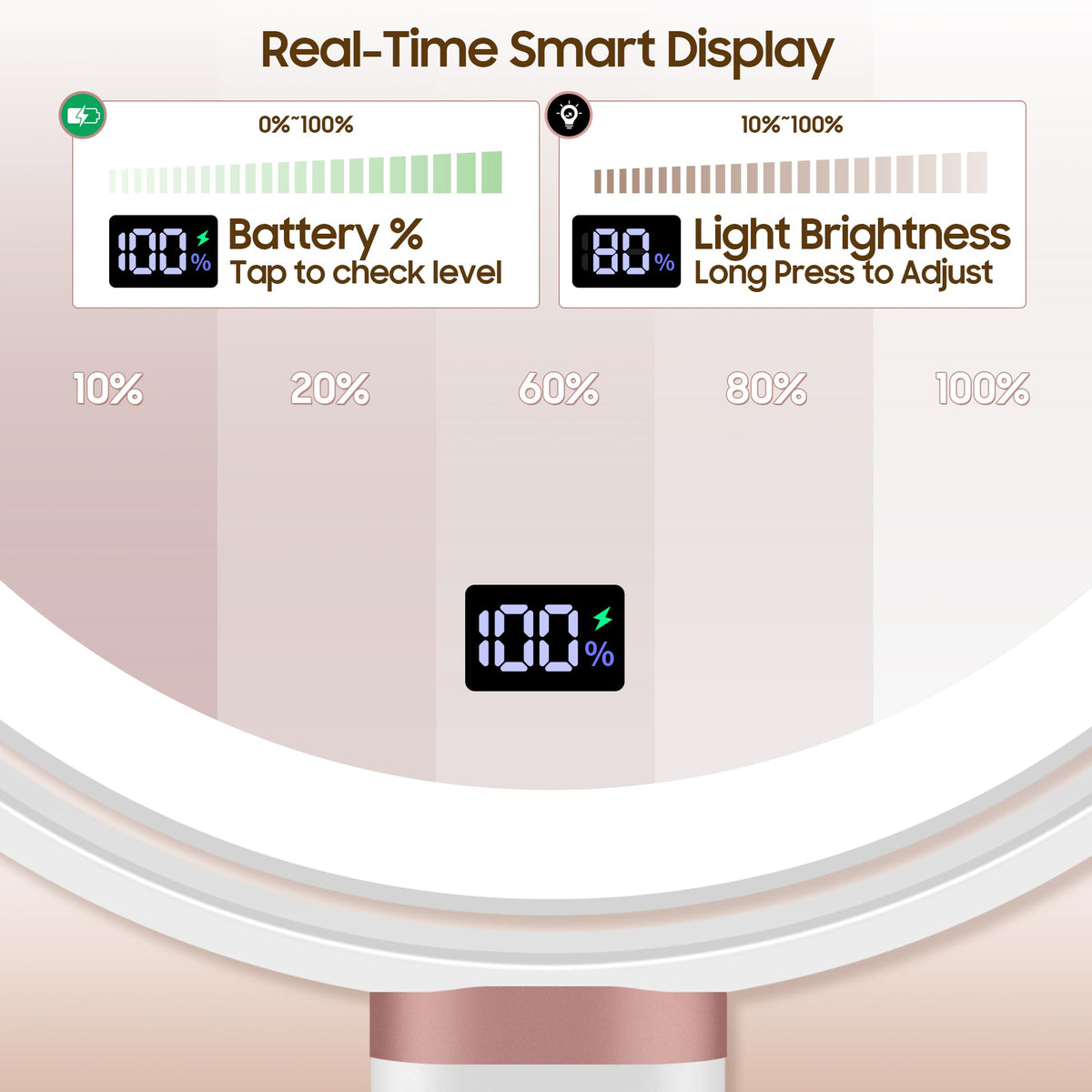 GOMIPURU Makeup Magnifying Mirror in a lifestyle setting