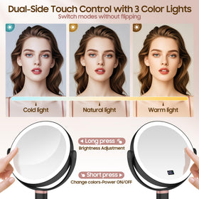 GOMIPURU Makeup Magnifying Mirror showing 30X magnification
