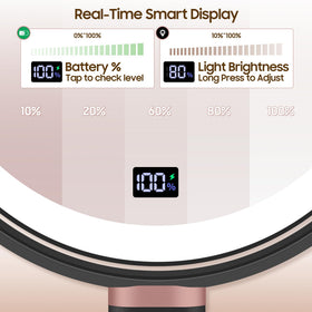 GOMIPURU Makeup Magnifying Mirror with three light modes