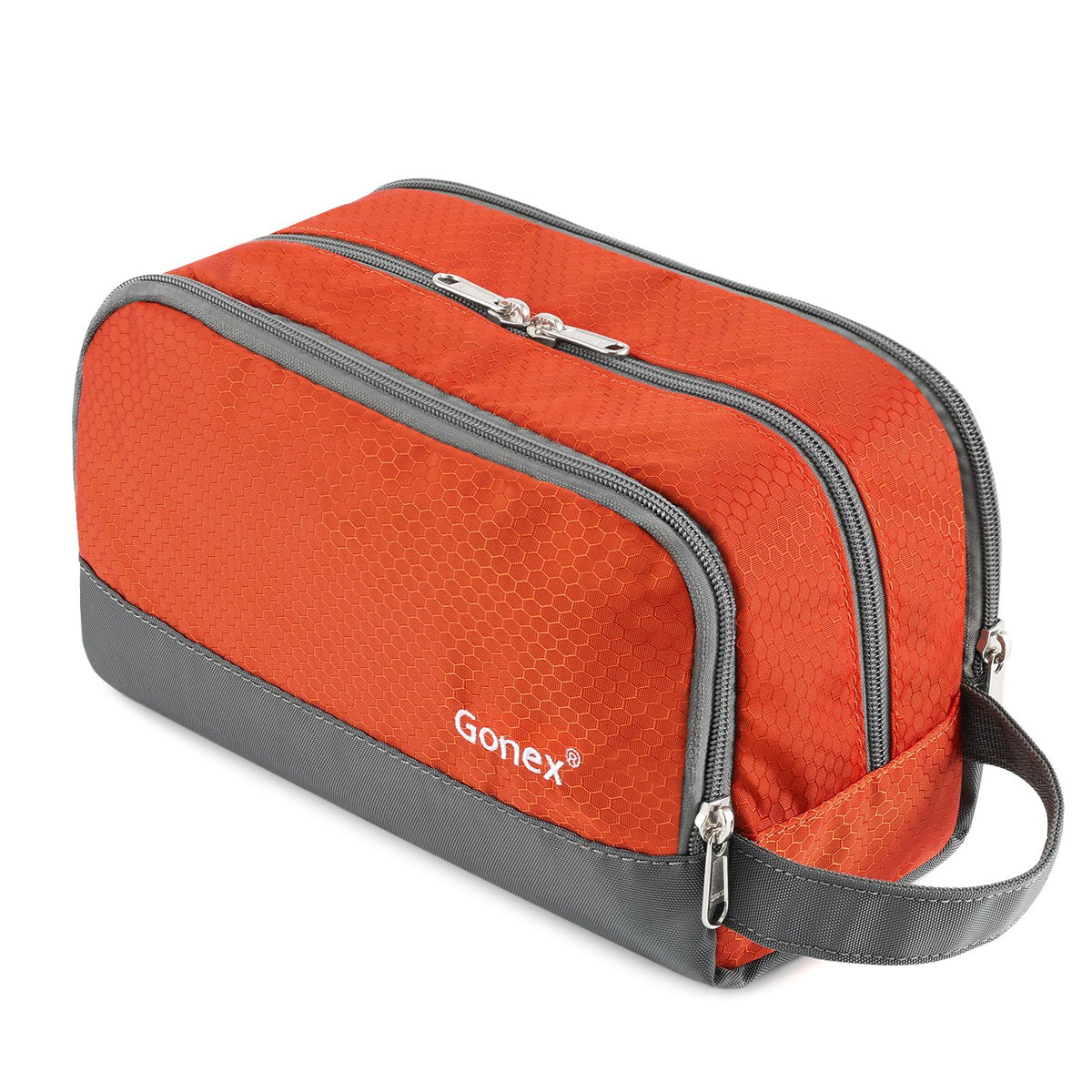 Gonex Travel Toiletry Bag front view with water-resistant fabric