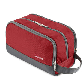 Gonex Travel Toiletry Bag front view with water-resistant fabric