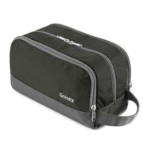 Gonex Travel Toiletry Bag front view with water-resistant feature