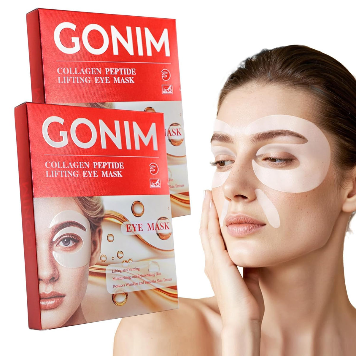 GONIM Under Eye Patches E-shaped design front view