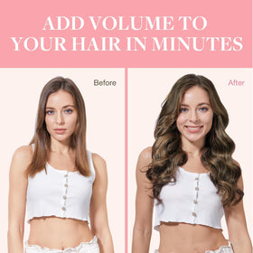 GOO GOO Clip in Hair Extensions 120g Brunette Balayage side view