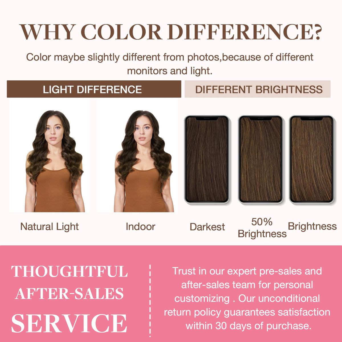 GOO GOO Clip in Hair Extensions 130g 16inch Chocolate Brown lifestyle scene
