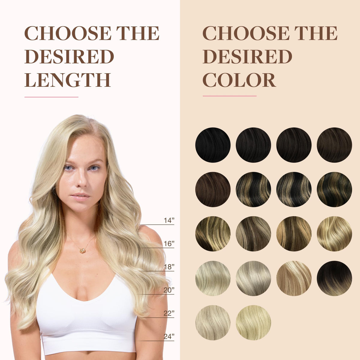 GOO GOO Clip in Hair Extensions 130g pack