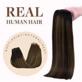 GOO GOO Clip in Hair Extensions 14 inch 130g lifestyle scene