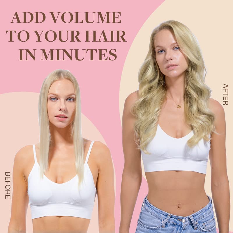 GOO GOO Clip in Hair Extensions 14inch 150g lifestyle use