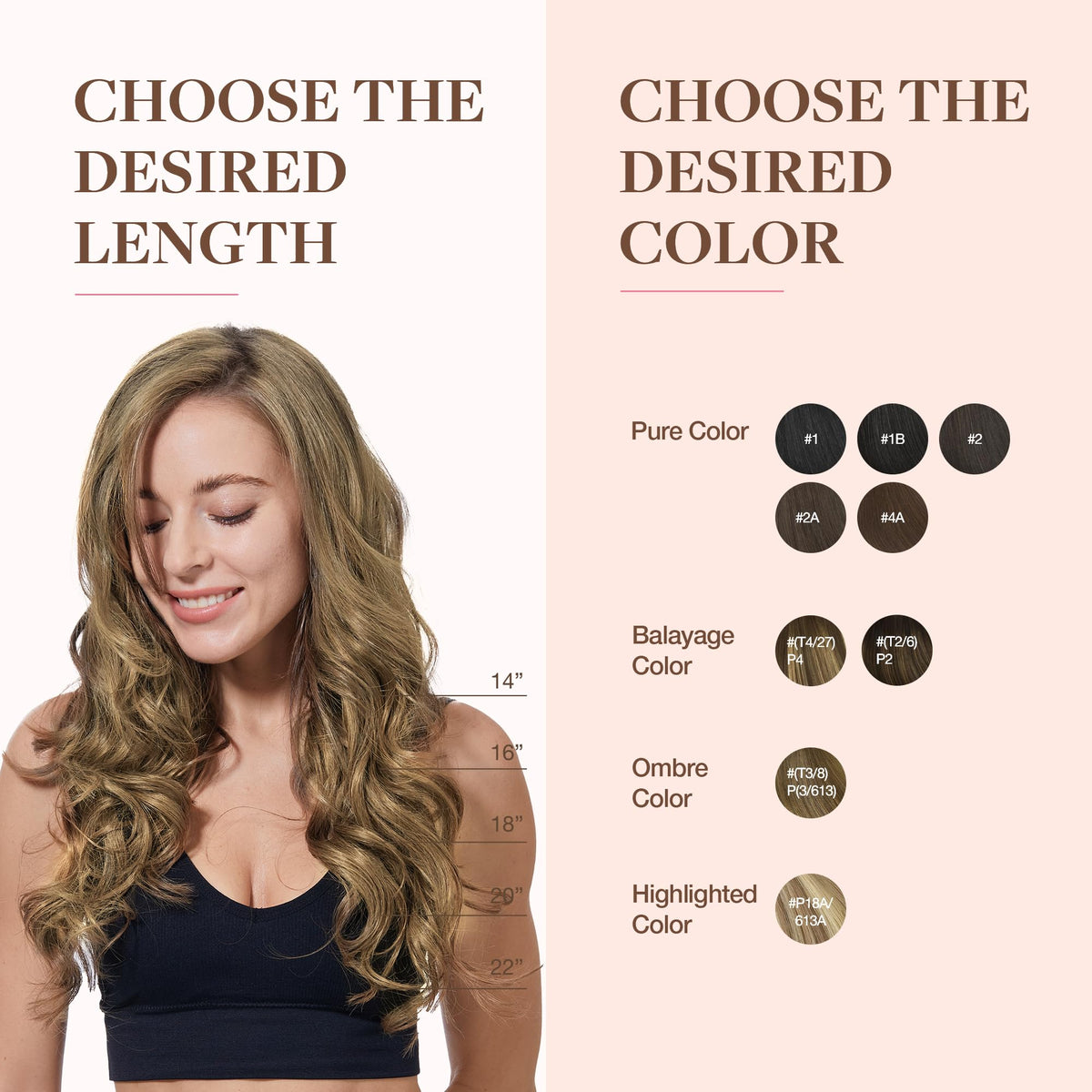 GOO GOO Clip in Hair Extensions 14inch bronde colour options