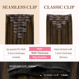 GOO GOO Clip in Hair Extensions 14inch in packaging
