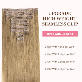 GOO GOO Clip in Hair Extensions 14inch packaging